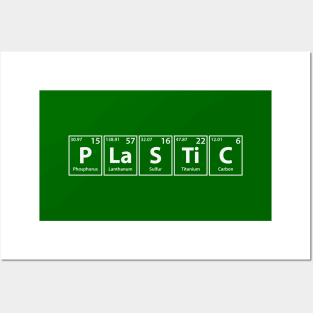 Plastic (P-La-S-Ti-C) Periodic Elements Spelling Posters and Art